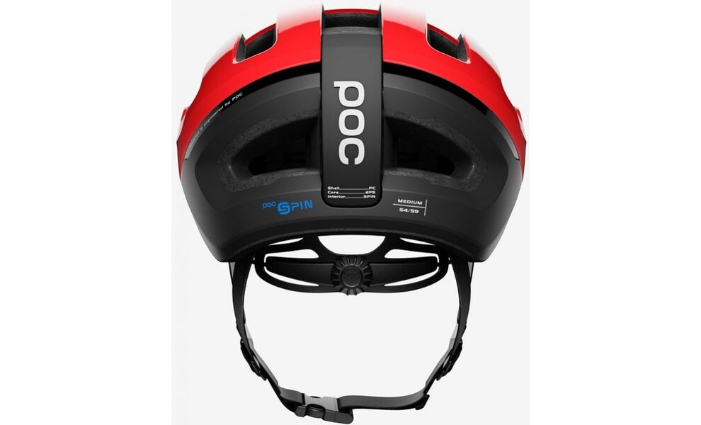 Велошолом POC Omne Air Resistance SPIN (Prismane Red), Колір: Prismane Red, Розмір: M/54-59, зображення 4