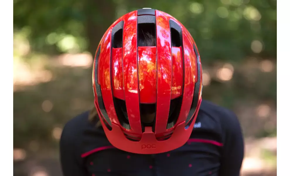 Велошолом POC Omne Air Resistance SPIN (Prismane Red), Колір: Prismane Red, Розмір: L/56-61, зображення 9