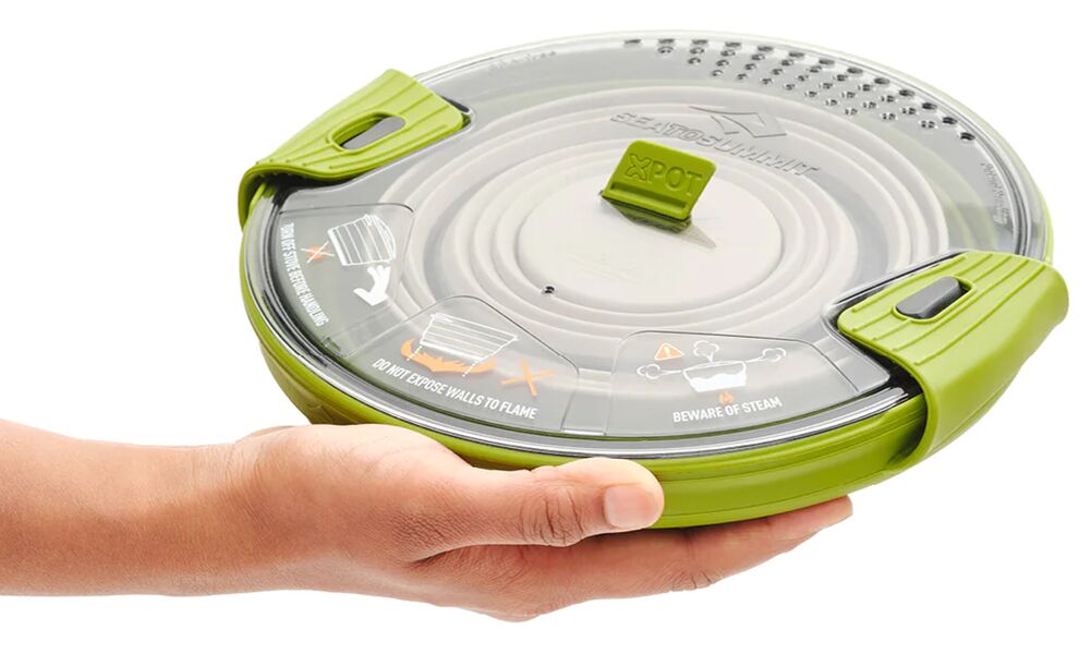 Туристичний набір складного посуду Sea to Summit X-Set 31 (БЕЗ чохла) на 2 особи: каструля, 2 миски, 2 стакани, Тип комплекту: Set 31, Колір: Olive/Sand, зображення 2