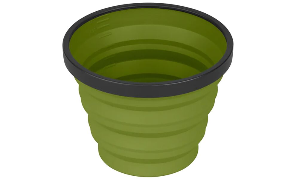 Туристичний набір складного посуду Sea to Summit X-Set 31 (БЕЗ чохла) на 2 особи: каструля, 2 миски, 2 стакани, Тип комплекту: Set 31, Колір: Olive/Sand, зображення 9