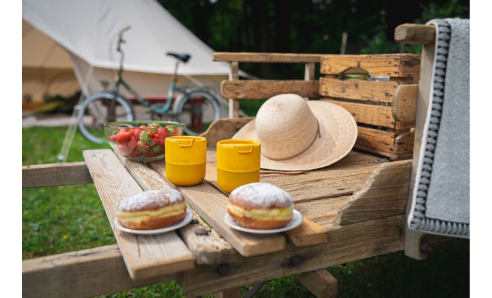 Термокружка для кави Klean Kanteen Rise Lowball (Old Gold) на 280 мл, Об'єм: 280, Колір: Old Gold, зображення 5