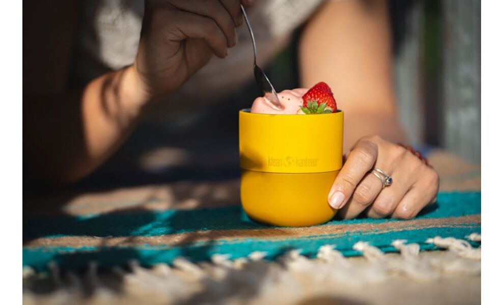 Термокружка для кави Klean Kanteen Rise Lowball (Old Gold) на 280 мл, Об'єм: 280, Колір: Old Gold, зображення 6