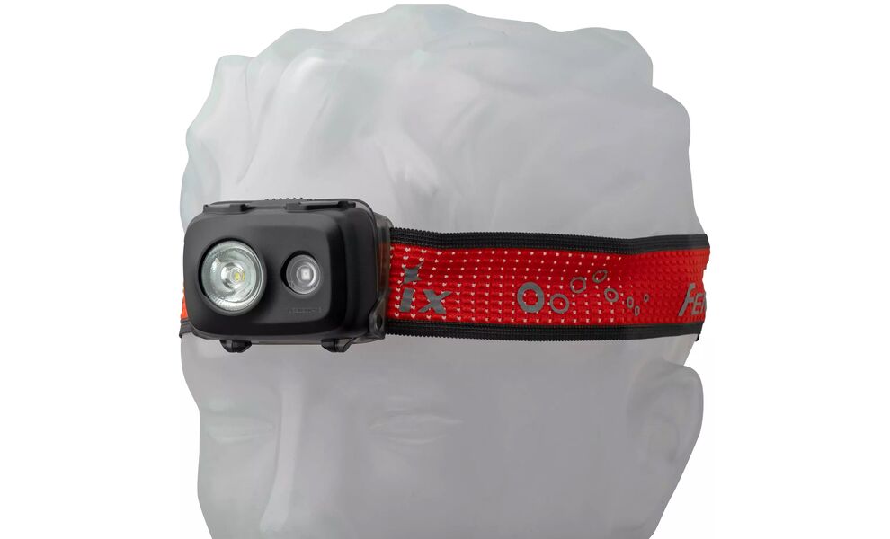 Налобний ліхтар на батарейках Fenix HL16 AAA (Black) з червоним світлом, Колір корпусу: Black, зображення 8