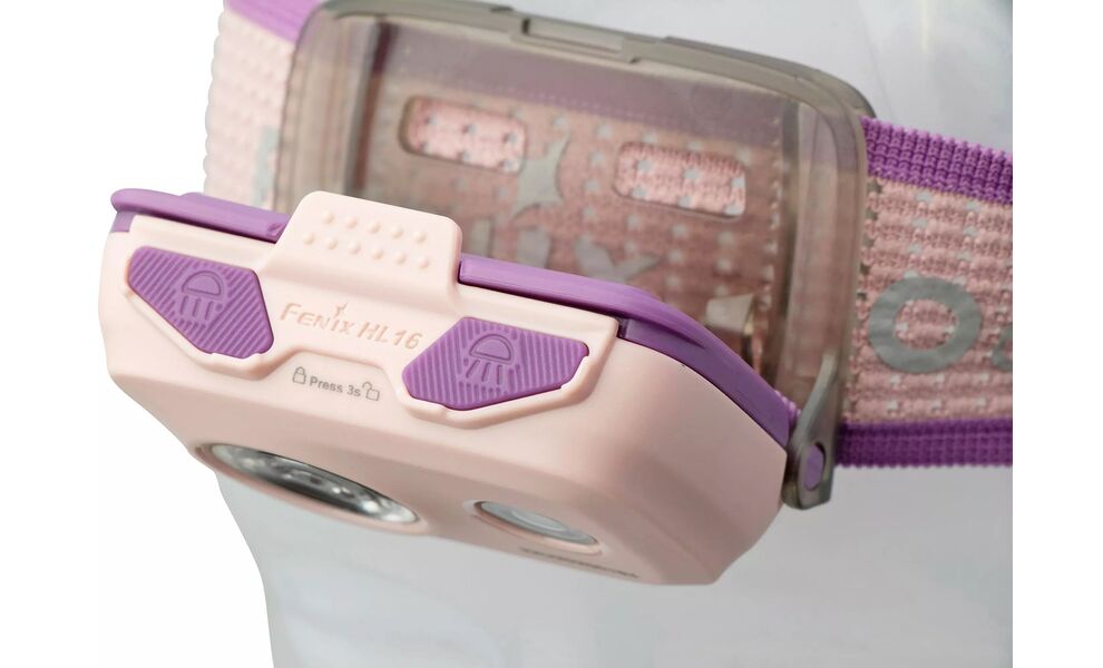 Налобний ліхтар на батарейках Fenix HL16 AAA (Pink) з червоним світлом, Колір корпусу: Pink, зображення 14