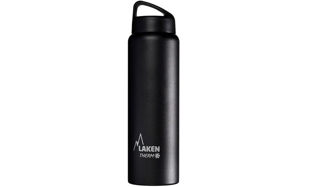 Термопляшка Laken Classic Thermo (Black), 1 л, Об'єм: 1000, Колір виробника: Black, зображення 2