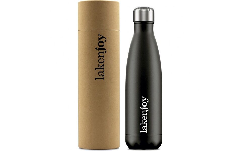 Термопляшка Laken Lakenjoy Thermo Bottle (Black), 500 мл, Об'єм: 500, Колір виробника: Black, зображення 2