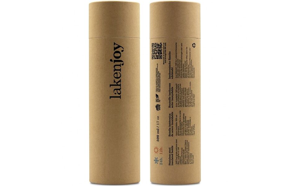 Термопляшка Laken Lakenjoy Thermo Bottle (Black), 500 мл, Об'єм: 500, Колір виробника: Black, зображення 3