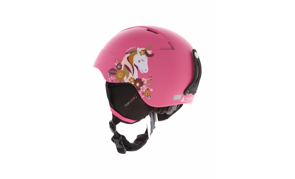 Дитячий гірськолижний шолом Cairn Flow Jr (Mat Pink-Unicorn), Колір: Mat Pink-Unicorn, Розмір: 46-48, зображення 2