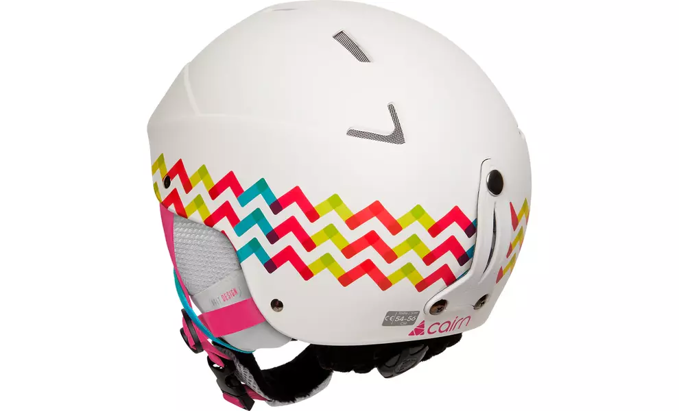 Дитячий гірськолижний шолом Cairn Andromed Jr (Mat White-Lolipop), Колір: Mat White-Lolipop, Розмір: 51-53, зображення 2