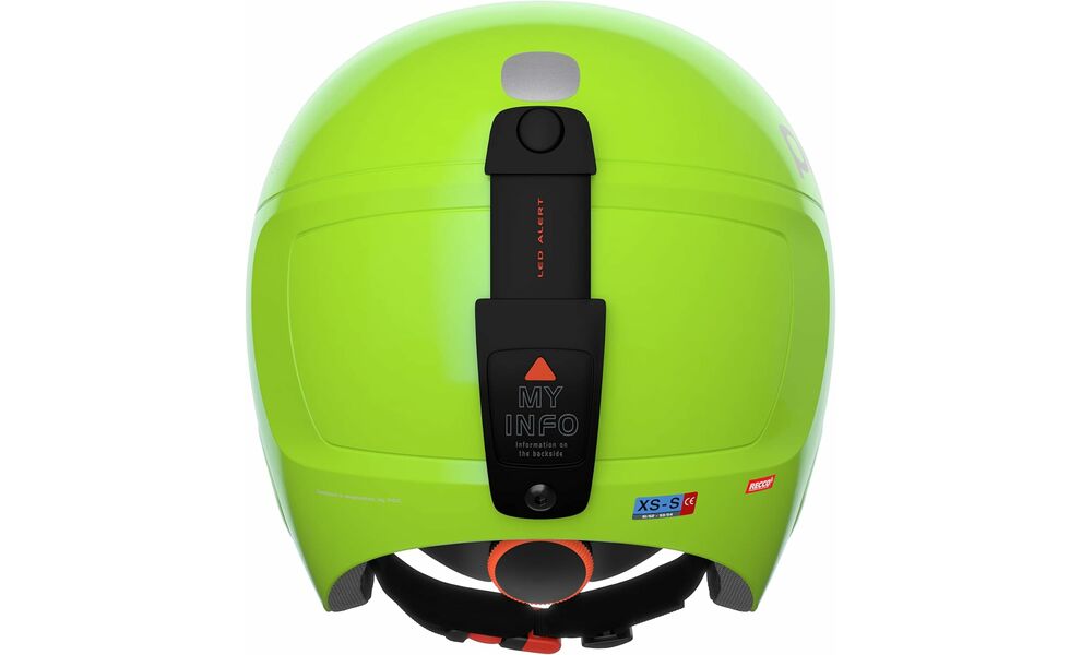 Дитячий гірськолижний шолом POCito Skull (Fluorescent Lime), Колір: Fluorescent Lime, Розмір: XS-S/51-54, зображення 4