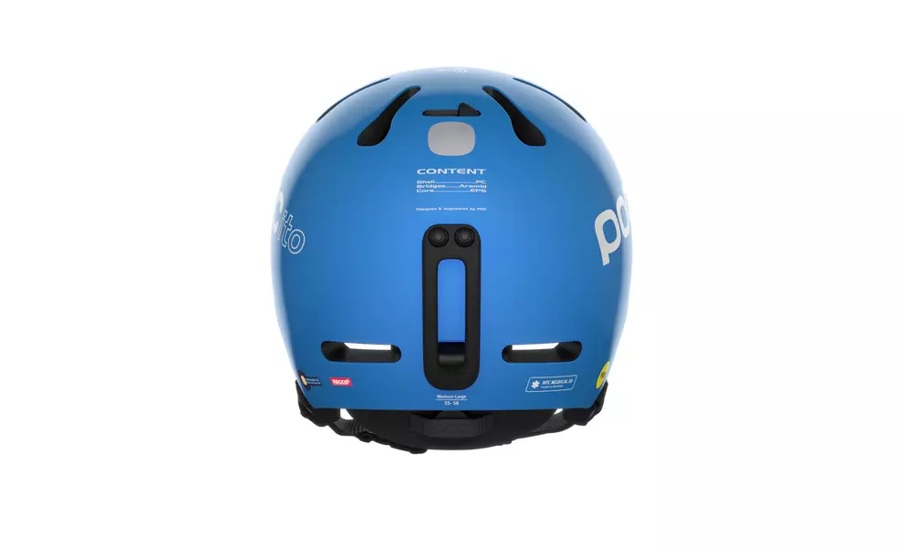 Дитячий гірськолижний шолом POCito Fornix MIPS (Fluorescent Blue), Колір: Fluorescent Blue, Розмір: XS-S/51-54, зображення 4