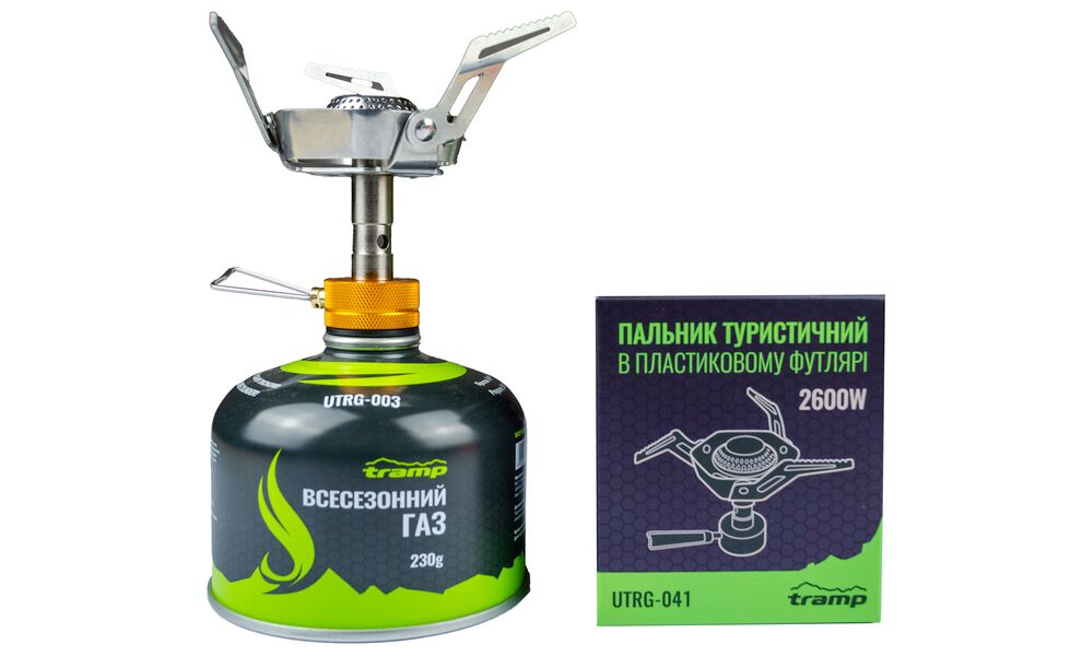 Туристичний газовий пальник-насадка з вітрозахистом Tramp UTRG-041 під різьбовий балон, зображення 8