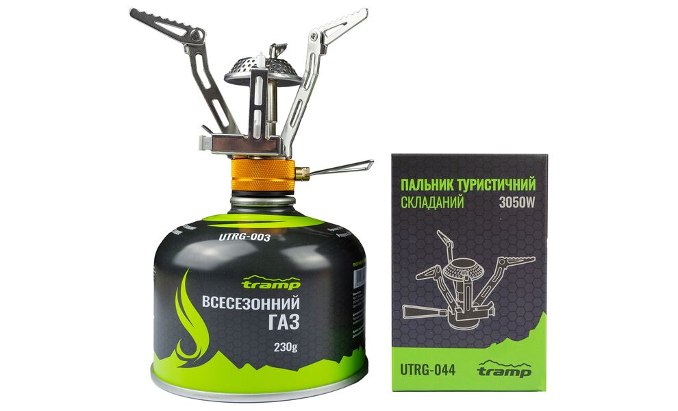 Туристичний газовий пальник-насадка з п'єзопідпалом Tramp UTRG-044 під різьбовий балон, зображення 7