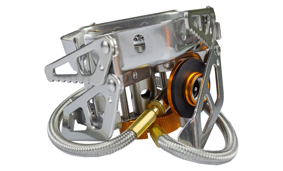 Туристичний газовий пальник зі шлангом, п'єзопідпалом та вітрозахистом Tramp UTRG-046 під різьбовий балон, зображення 3