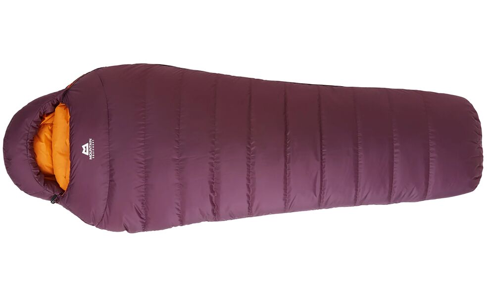 Зимовий пуховий спальник Mountain Equipment Classic Eco 1000 - Wmns Regular (01730/Raisin) до -15°C: з капюшоном, Максимальний зріст користувача: 170, Колір: 01730/Raisin, Сторона застібки: ліва, зображення 3