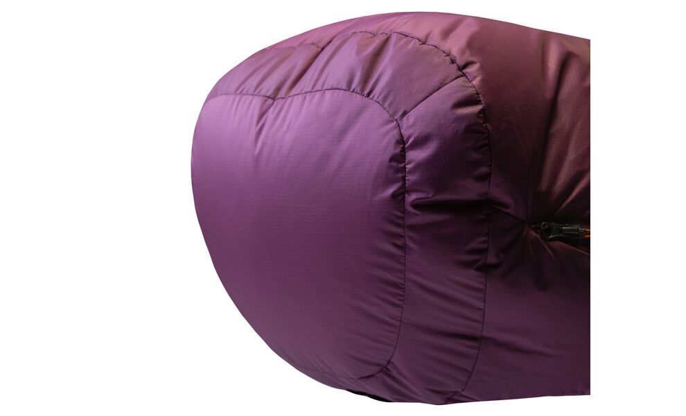 Зимовий пуховий спальник Mountain Equipment Classic Eco 1000 - Wmns Regular (01730/Raisin) до -15°C: з капюшоном, Максимальний зріст користувача: 170, Колір: 01730/Raisin, Сторона застібки: ліва, зображення 8