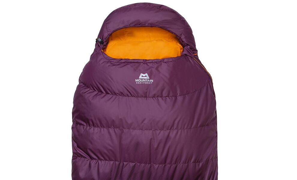 Демісезонний пуховий спальник Mountain Equipment Classic Eco 750 - Wmns Long (01730/Raisin) до -12°C: з капюшоном, Максимальний зріст користувача: 185, Колір: 01730/Raisin, Сторона застібки: ліва, зображення 4