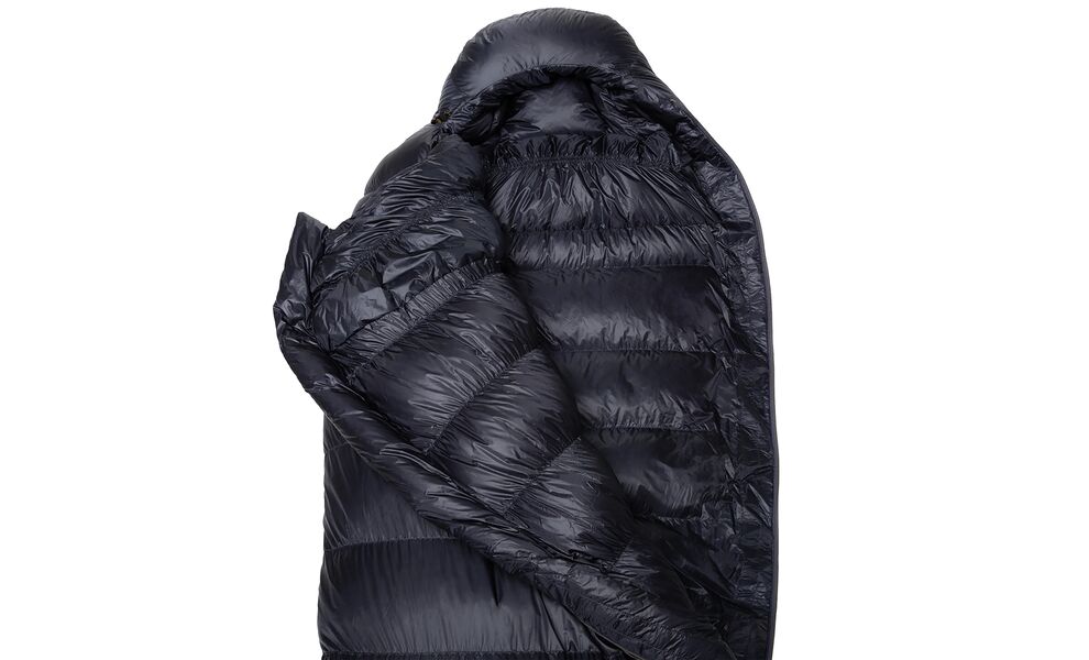 Демісезонний пуховий спальник Mountain Equipment Firelite - Regular (01318/Ombre Blue) до -8°C: з капюшоном, Максимальний зріст користувача: 185, Колір: 01318/Ombre Blue, Сторона застібки: ліва, зображення 4