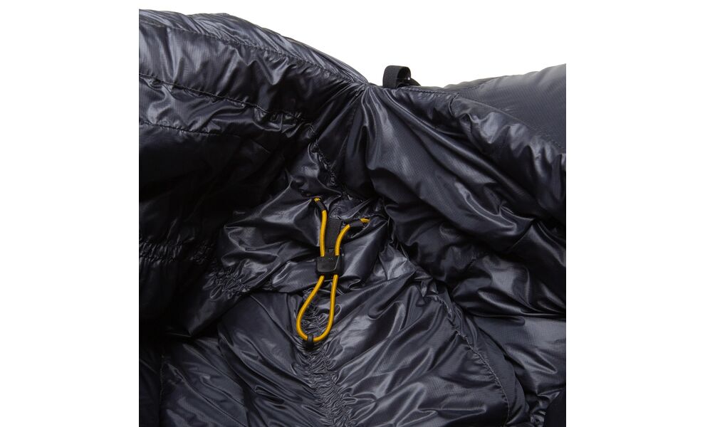 Демісезонний пуховий спальник Mountain Equipment Firelite - Regular (01318/Ombre Blue) до -8°C: з капюшоном, Максимальний зріст користувача: 185, Колір: 01318/Ombre Blue, Сторона застібки: ліва, зображення 6