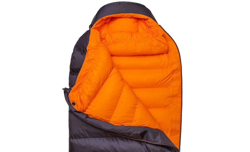 Зимовий пуховий спальник Mountain Equipment Glacier 1000 - Long (01595/Obsidian) до -19°C: з капюшоном, Максимальний зріст користувача: 200, Колір: 01595/Obsidian, Сторона застібки: ліва, зображення 5