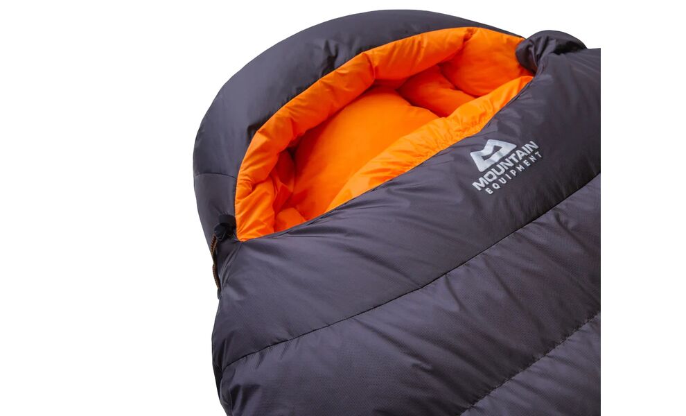 Зимовий пуховий спальник Mountain Equipment Glacier 1000 - Long (01595/Obsidian) до -19°C: з капюшоном, Максимальний зріст користувача: 200, Колір: 01595/Obsidian, Сторона застібки: ліва, зображення 6