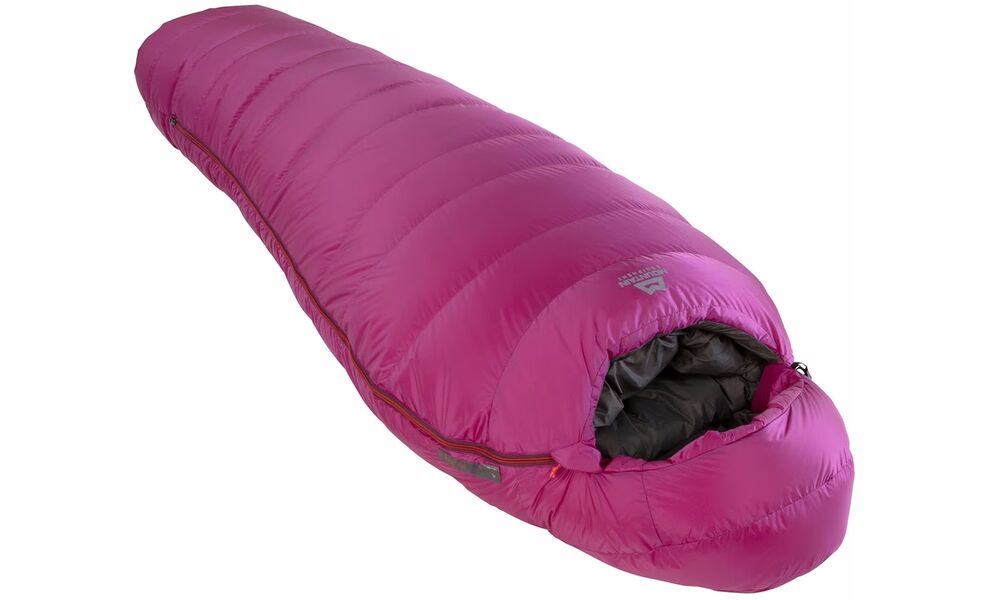 Зимовий пуховий спальник Mountain Equipment Glacier 1000 - Wmns Long (01131/Foxglove) до -19°C: з капюшоном, Максимальний зріст користувача: 185, Колір: 01131/Foxglove, Сторона застібки: ліва, зображення 2