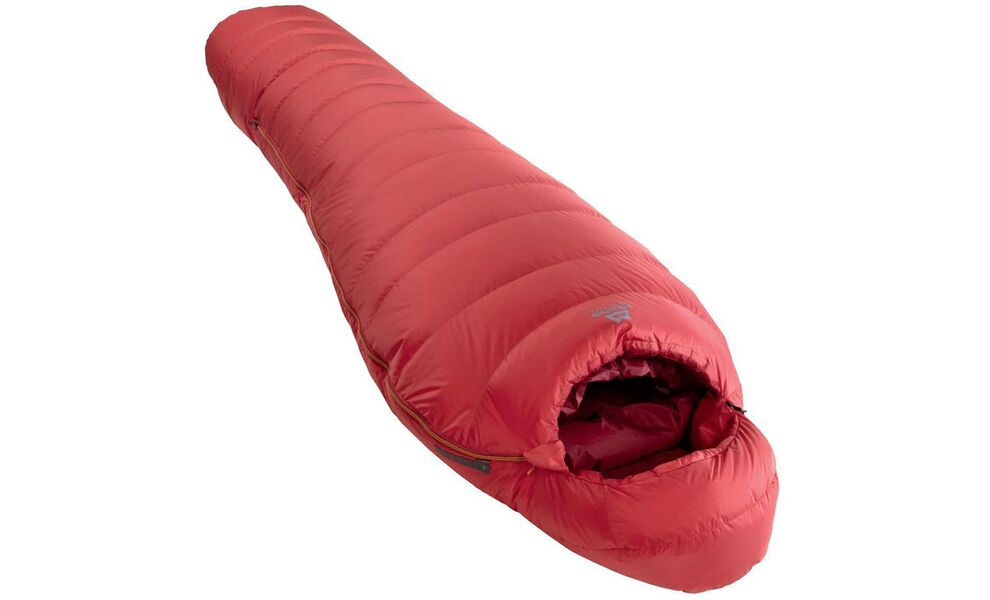 Демісезонний пуховий спальник Mountain Equipment Glacier 450 - Long (01040/Imperial Red) до -8°C: з капюшоном, Максимальний зріст користувача: 200, Колір: 01040/Imperial Red, Сторона застібки: ліва, зображення 2