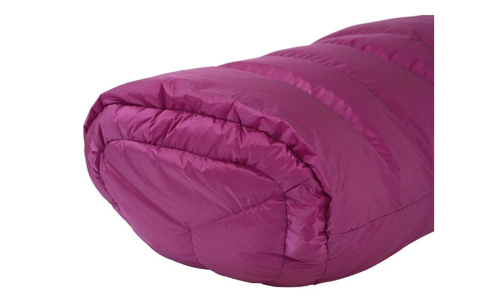 Демісезонний пуховий спальник Mountain Equipment Glacier 700 - Wmns Long (01131/Foxglove) до -13°C: з капюшоном, Максимальний зріст користувача: 185, Колір: 01131/Foxglove, Сторона застібки: ліва, зображення 7