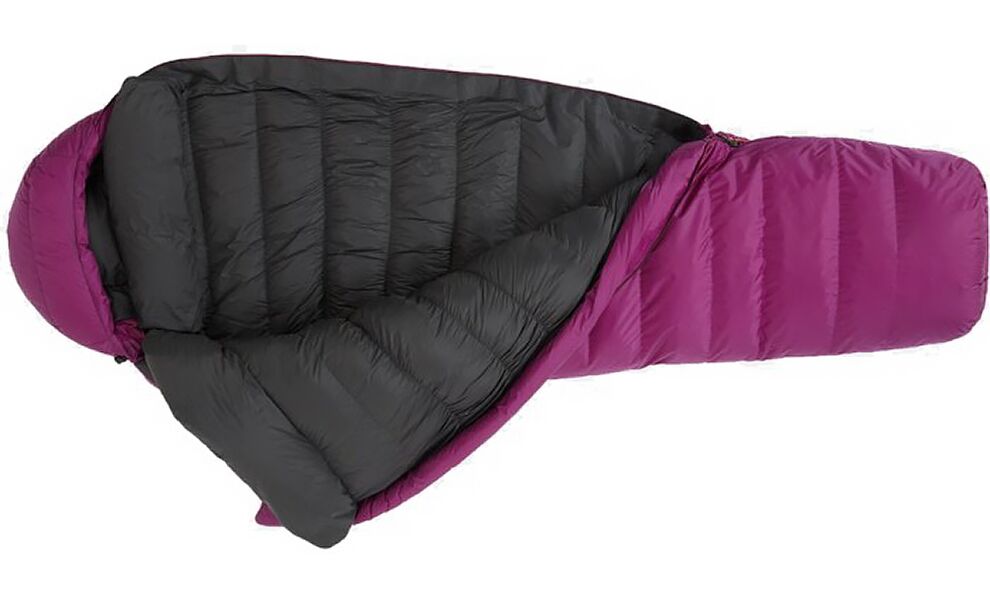 Зимовий пуховий спальник Mountain Equipment Glacier Expedition - Wmns Long (01131/Foxglove) до -35°C: з капюшоном, Максимальний зріст користувача: 185, Колір: 01131/Foxglove, Сторона застібки: ліва, зображення 4