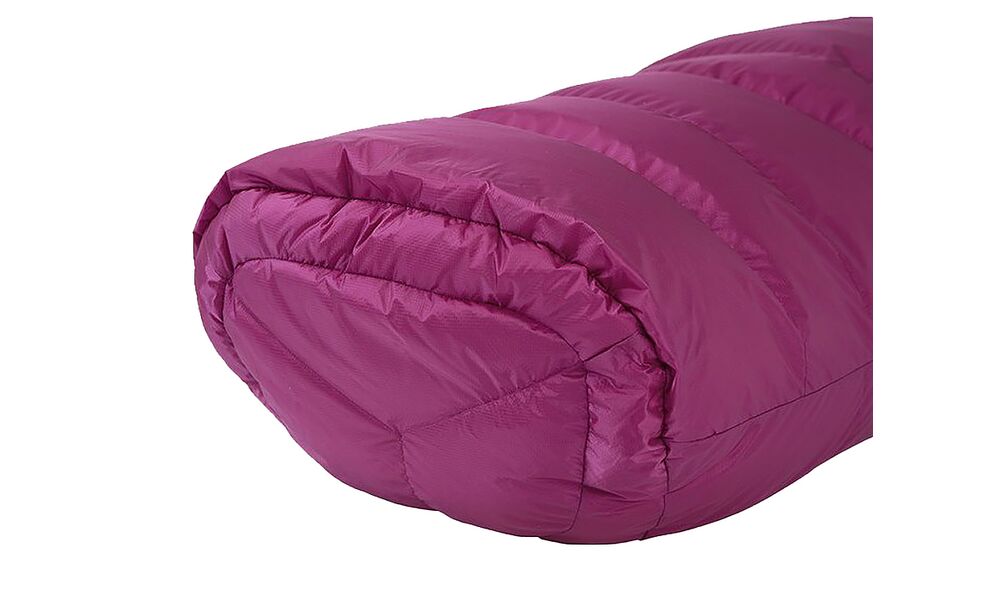 Зимовий пуховий спальник Mountain Equipment Glacier Expedition - Wmns Long (01131/Foxglove) до -35°C: з капюшоном, Максимальний зріст користувача: 185, Колір: 01131/Foxglove, Сторона застібки: ліва, зображення 6