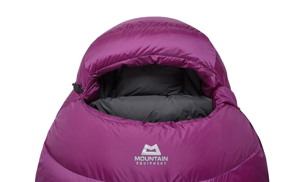 Зимовий пуховий спальник Mountain Equipment Glacier Expedition - Wmns Long (01131/Foxglove) до -35°C: з капюшоном, Максимальний зріст користувача: 185, Колір: 01131/Foxglove, Сторона застібки: ліва, зображення 5