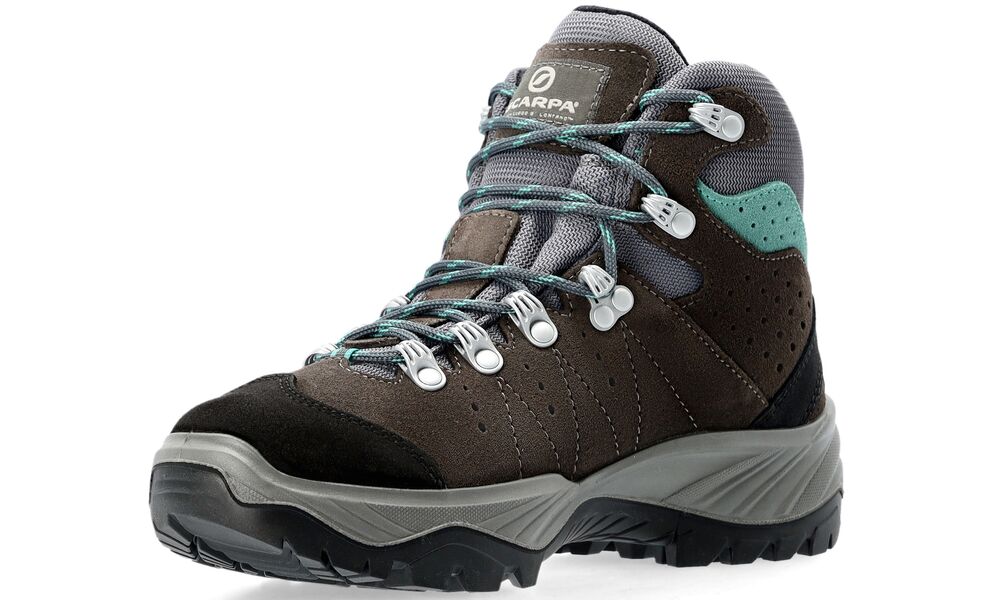 Трекінгові черевики жіночі SCARPA Mistral GTX - 30026-202 (Smoke/Lagoon), Колір виробника: Smoke/Lagoon, Тип колодки: середня, Розмір виробника: EU 38,5, зображення 2