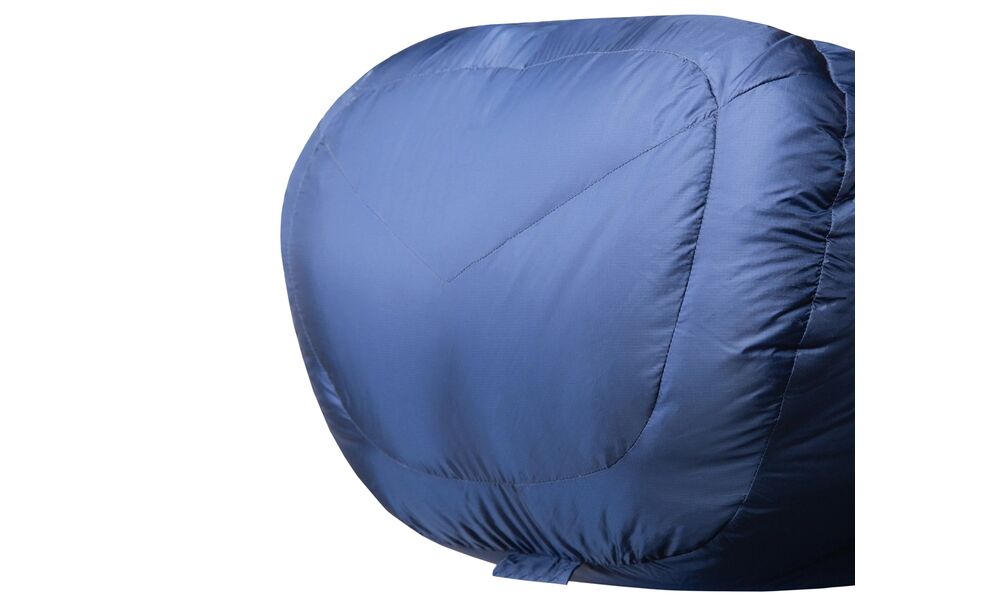 Демісезонний пуховий спальник Mountain Equipment Helium 250 - Wmns Regular (01596/Medieval Blue) до 2°C: з капюшоном, Максимальний зріст користувача: 170, Колір: 01596/Medieval Blue, Сторона застібки: права, зображення 8