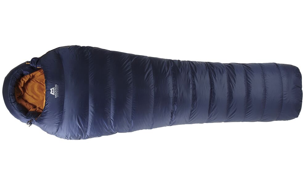 Демісезонний пуховий спальник Mountain Equipment Helium 400 - XXL (01286/Cosmos) до -3°C: широкий, з капюшоном, Максимальний зріст користувача: 205, Колір: 01286/Cosmos, Сторона застібки: ліва, зображення 3