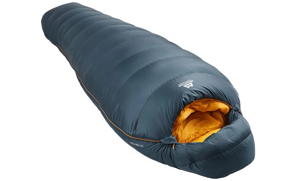 Демісезонний пуховий спальник Mountain Equipment Helium 600 - Regular (01635/Majolica Blue) до -11°C: з капюшоном, Максимальний зріст користувача: 185, Колір: 01635/Majolica Blue, Сторона застібки: ліва, зображення 2