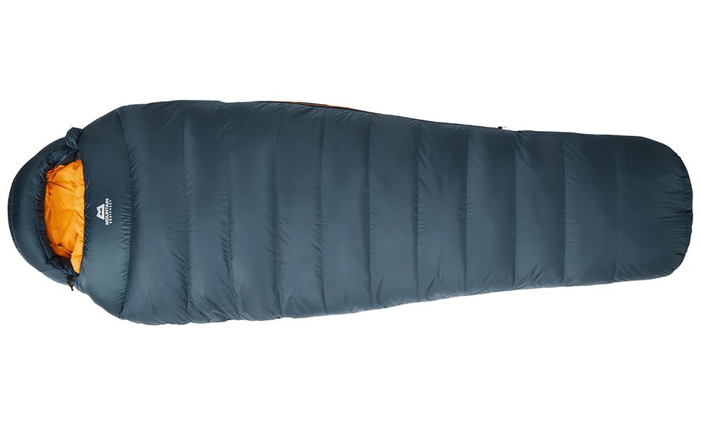 Демісезонний пуховий спальник Mountain Equipment Helium 600 - Regular (01635/Majolica Blue) до -11°C: з капюшоном, Максимальний зріст користувача: 185, Колір: 01635/Majolica Blue, Сторона застібки: ліва, зображення 3