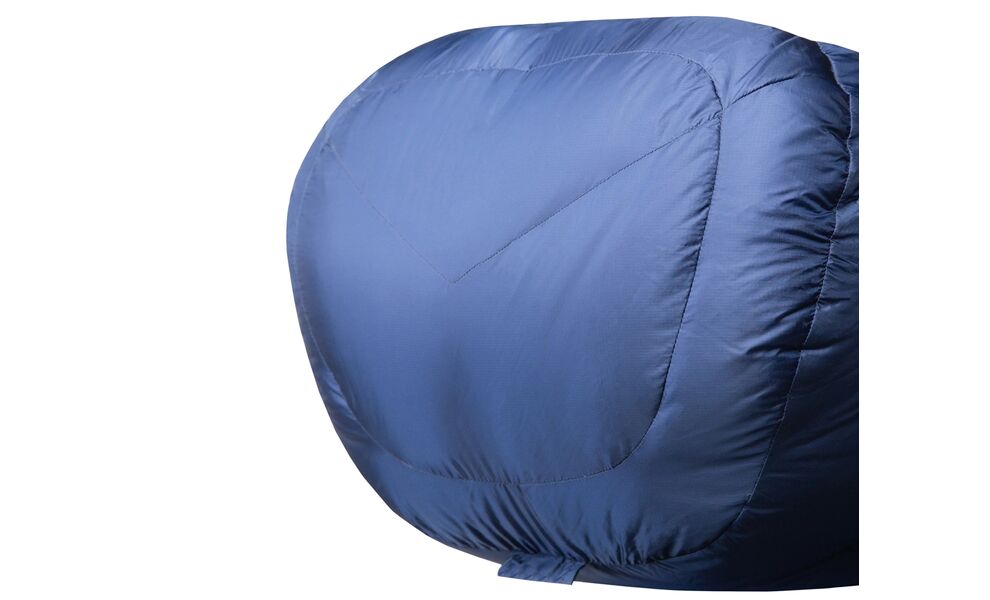 Демісезонний пуховий спальник Mountain Equipment Helium 600 - Wmns Long (01596/Medieval Blue) до -11°C: з капюшоном, Максимальний зріст користувача: 185, Колір: 01596/Medieval Blue, Сторона застібки: ліва, зображення 8