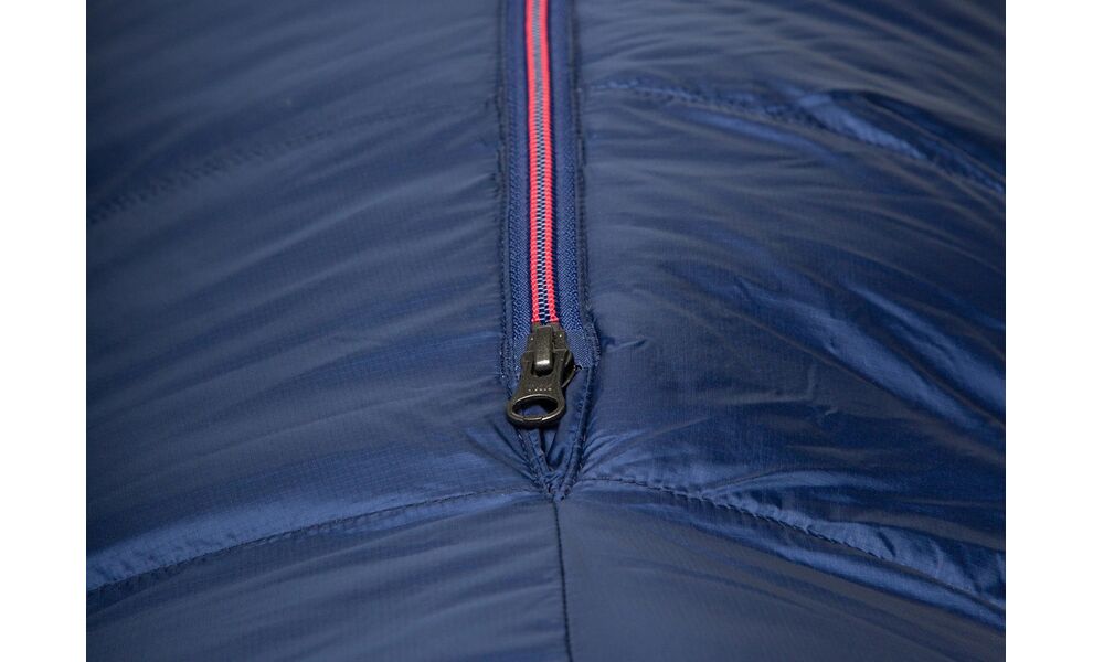 Зимовий пуховий спальник Mountain Equipment Helium 800 - Wmns Regular (01596/Medieval Blue) до -15°C: з капюшоном, Максимальний зріст користувача: 170, Колір: 01596/Medieval Blue, Сторона застібки: права, зображення 7