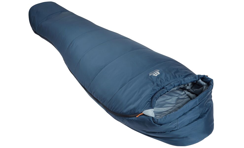 Демісезонний туристичний спальник Mountain Equipment Lunar II - Regular (01476/Denim Blue) до -2°C: з капюшоном, Максимальний зріст користувача: 185, Колір: 01476/Denim Blue, Сторона застібки: ліва, зображення 2