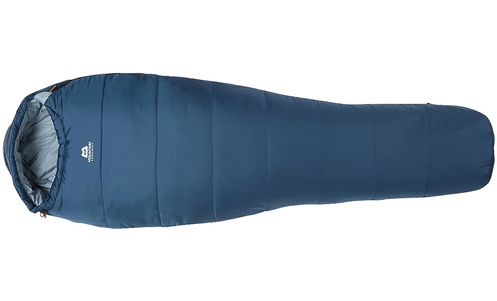 Демісезонний туристичний спальник Mountain Equipment Lunar II - Regular (01476/Denim Blue) до -2°C: з капюшоном, Максимальний зріст користувача: 185, Колір: 01476/Denim Blue, Сторона застібки: ліва, зображення 3