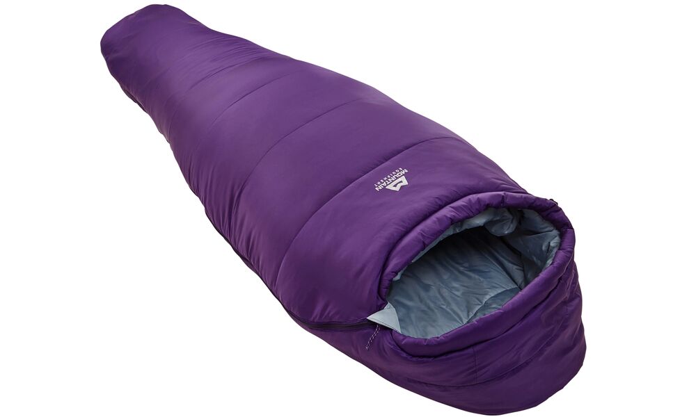 Демісезонний туристичний спальник Mountain Equipment Lunar III - Wmns Long (01588/Tyrian Purple) до -5°C: з капюшоном, Максимальний зріст користувача: 185, Колір: 01588/Tyrian Purple, Сторона застібки: ліва, зображення 2