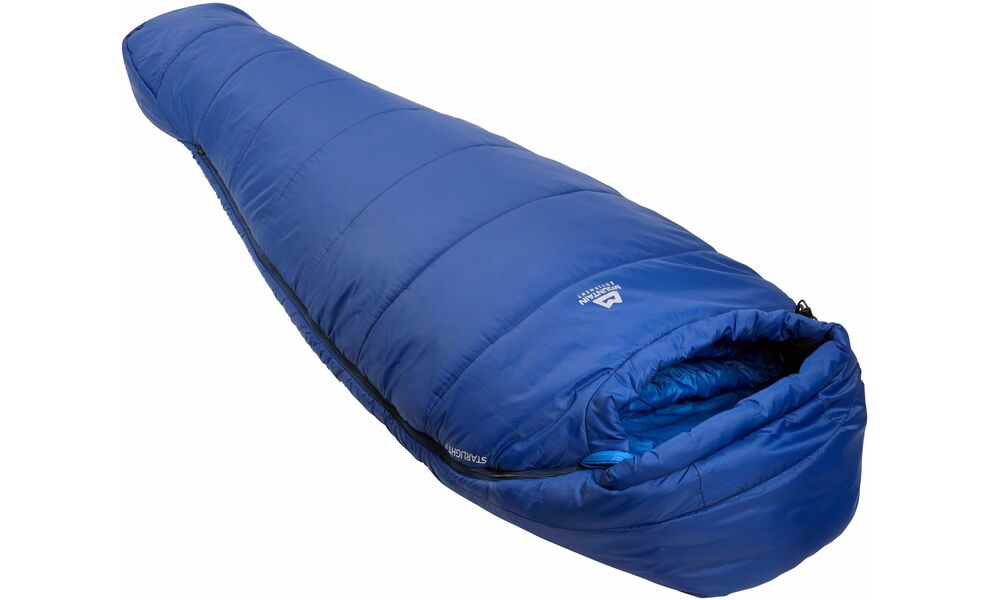 Демісезонний туристичний спальник Mountain Equipment Starlight II - Long (01418/Sodalite-Light Ocean) до -2°C: з капюшоном, Максимальний зріст користувача: 200, Колір: 01418/Sodalite-Light Ocean, Сторона застібки: ліва, зображення 2