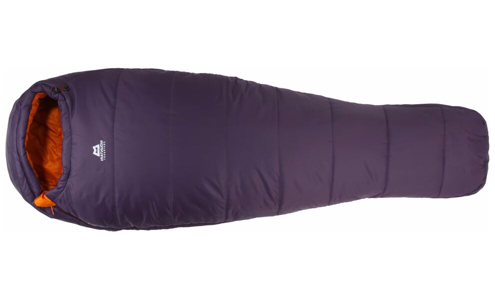 Демісезонний туристичний спальник Mountain Equipment Starlight II - Wmns Regular (01419/Aubergine-Blaze) до -2°C: з капюшоном, Максимальний зріст користувача: 170, Колір: 01419/Aubergine-Blaze, Сторона застібки: ліва, зображення 3