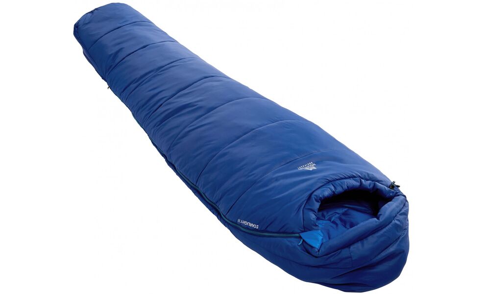 Демісезонний туристичний спальник Mountain Equipment Starlight III - Regular (01418/Sodalite-Light Ocean) до -7°C: з капюшоном, Максимальний зріст користувача: 185, Колір: 01418/Sodalite-Light Ocean, Сторона застібки: ліва, зображення 2