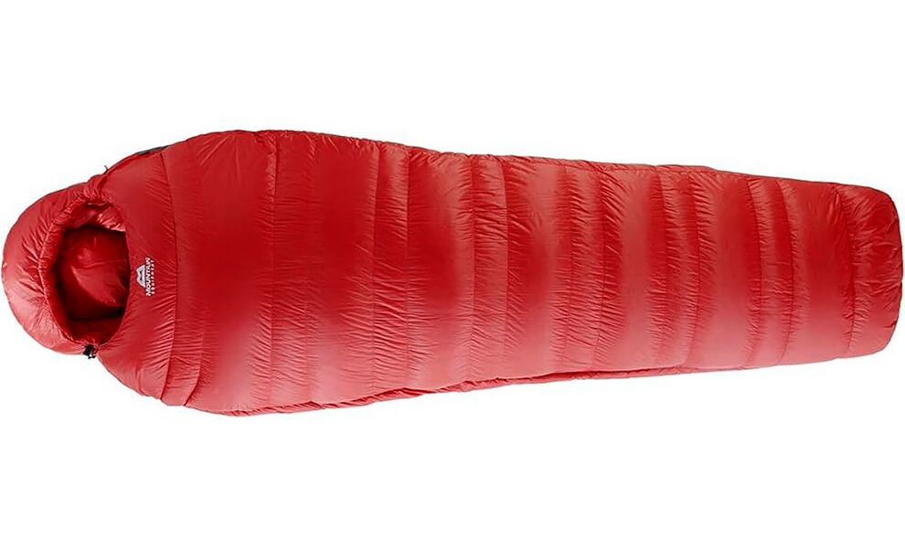 Демісезонний пуховий спальник Mountain Equipment Xeros - Long (01018/Crimson) до -12°C: з капюшоном, Максимальний зріст користувача: 200, Колір: 01018/Crimson, Сторона застібки: ліва, зображення 3