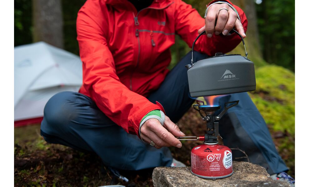 Туристичний газовий пальник-насадка з п'єзопідпалом MSR PocketRocket Deluxe під різьбовий балон, зображення 6