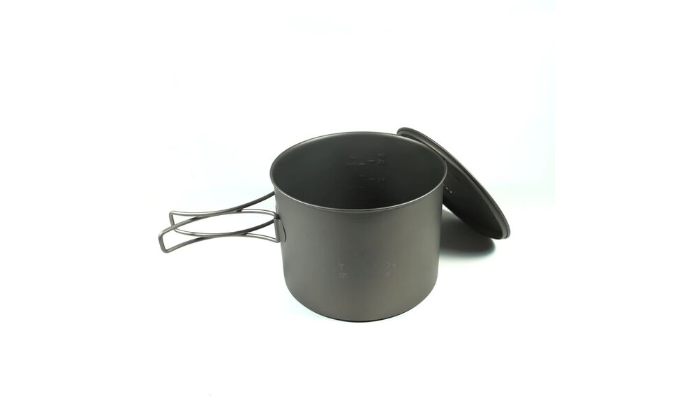 Туристична каструля Toaks POT-1300 на 1,3 л, титан, Об'єм: 1,3, Діаметр: 13 см, зображення 2