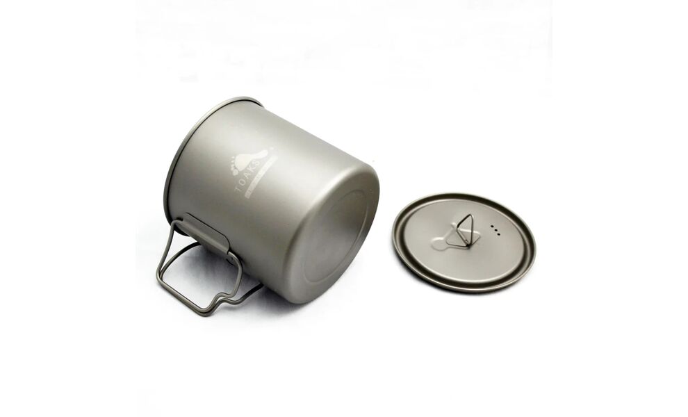 Туристична каструля Toaks POT-650-L на 650 мл, титан, Об'єм: 0,65, Діаметр: 9,4 см, зображення 4