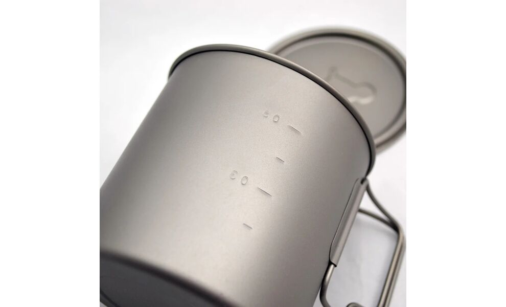 Туристична каструля Toaks POT-650-L на 650 мл, титан, Об'єм: 0,65, Діаметр: 9,4 см, зображення 6