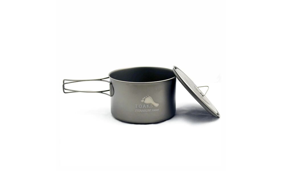 Туристична каструля Toaks POT-700-D115-L на 700 мл, титан, Об'єм: 0,7, Діаметр: 11,5 см, зображення 2